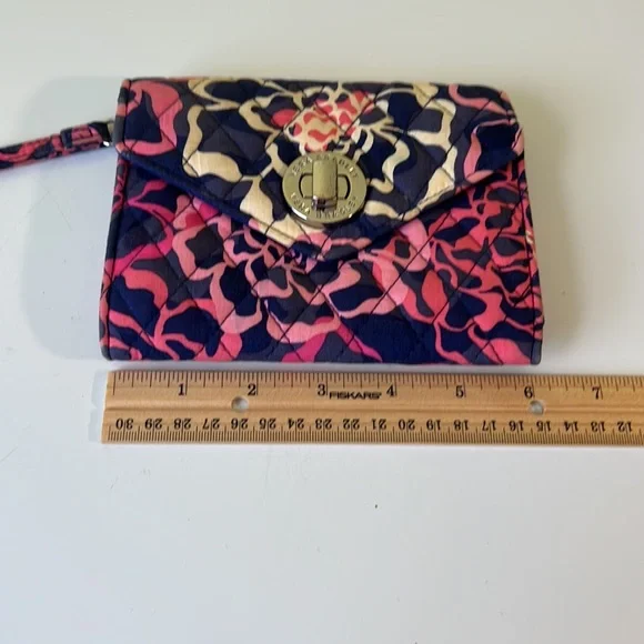Vera Bradley Pink and Blue Wristlet - Picture 6 of 11